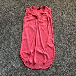 H&M Coral Shift/Shirt Dress Size 4
